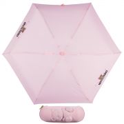 Зонт складной механический MOSCHINO SMININ Shadow Bear Pink