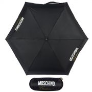 Зонт складной механический MOSCHINO 8014-superminiA Couture! Black