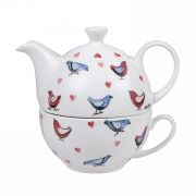 Набор чайник и чашка Churchill  коллекция Alex Clark - Love Birds 